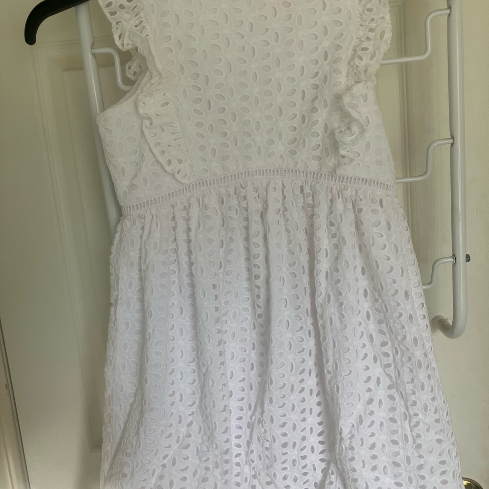 Lilly Pulitzer white eyelit cotton dress